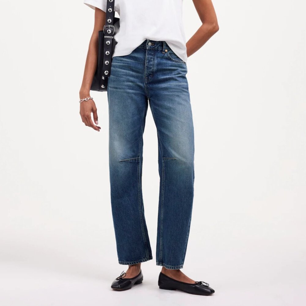 Madewell The Darted Barrel-Leg Jean (28)